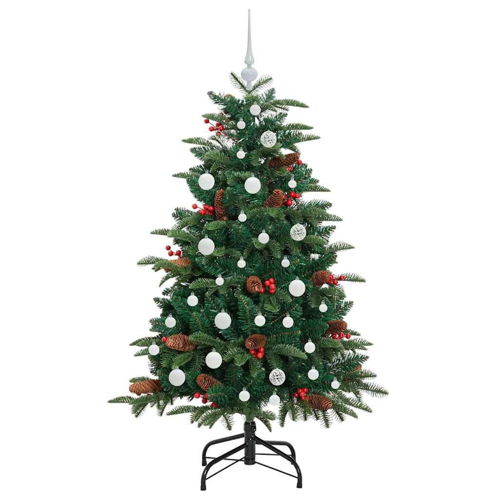 Künstlicher Weihnachtsbaum mit 150 LEDs mit Ständer Grün 150 cm