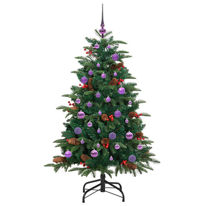Künstlicher Weihnachtsbaum mit 150 LEDs mit Ständer Grün 150 cm