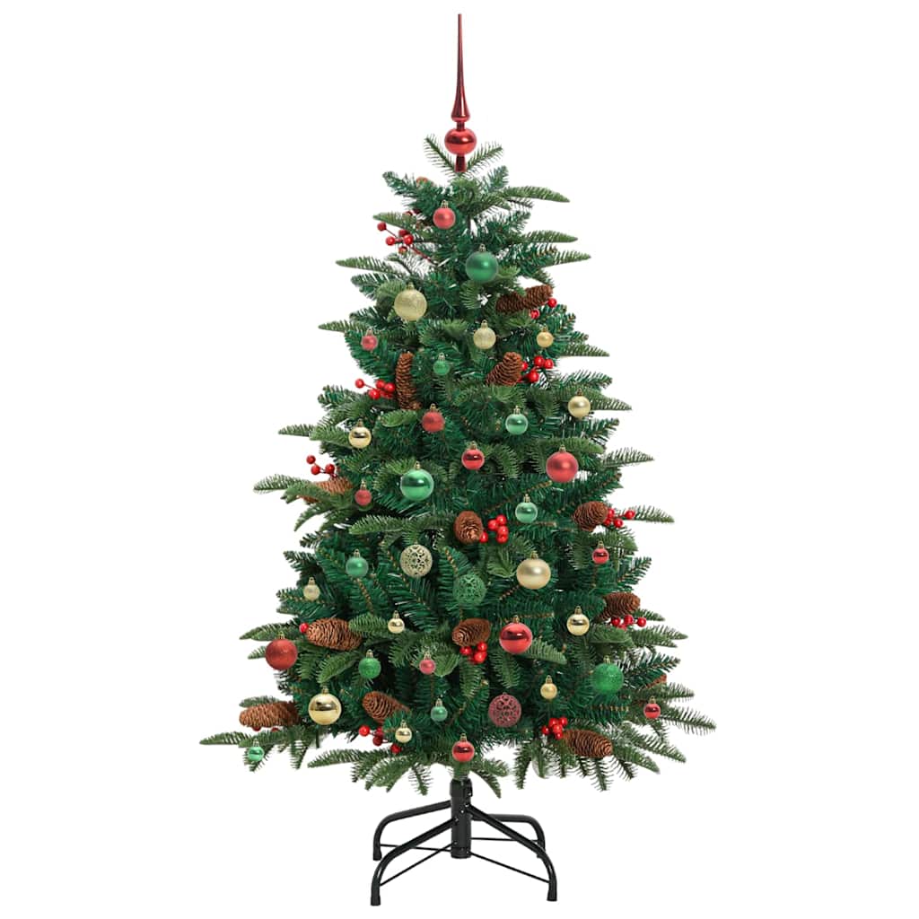 Künstlicher Weihnachtsbaum mit 150 LEDs mit Ständer Grün 150 cm