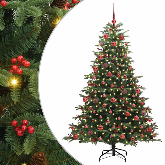 Künstlicher Weihnachtsbaum mit 300 LEDs mit Ständer Grün 180 cm