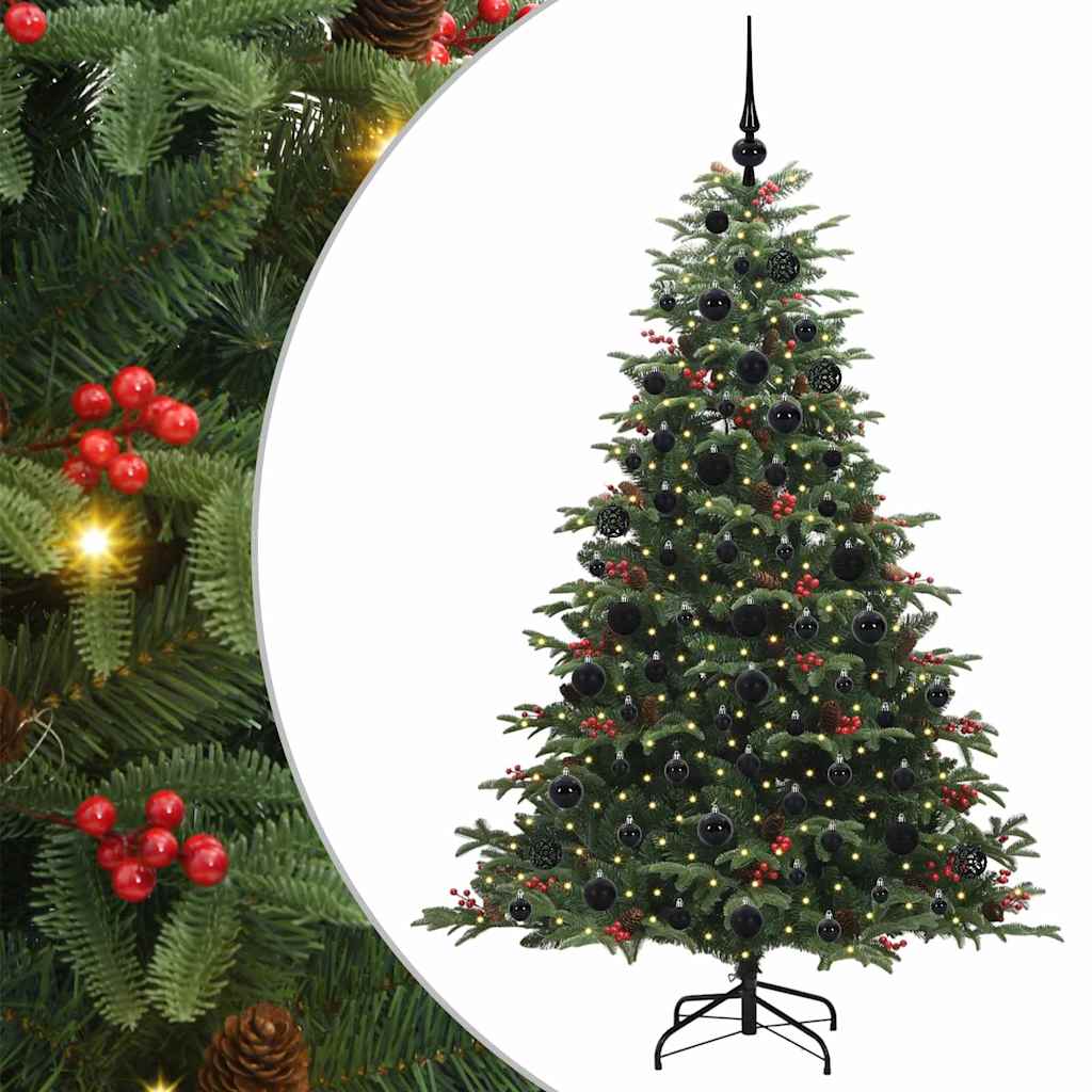 Künstlicher Weihnachtsbaum mit 300 LEDs mit Ständer Grün 180 cm
