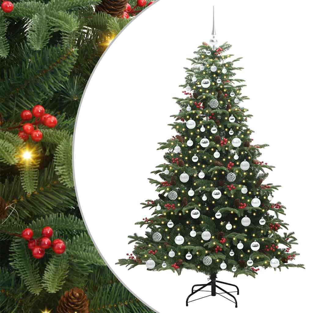 Künstlicher Weihnachtsbaum mit 300 LEDs mit Ständer Grün 180 cm