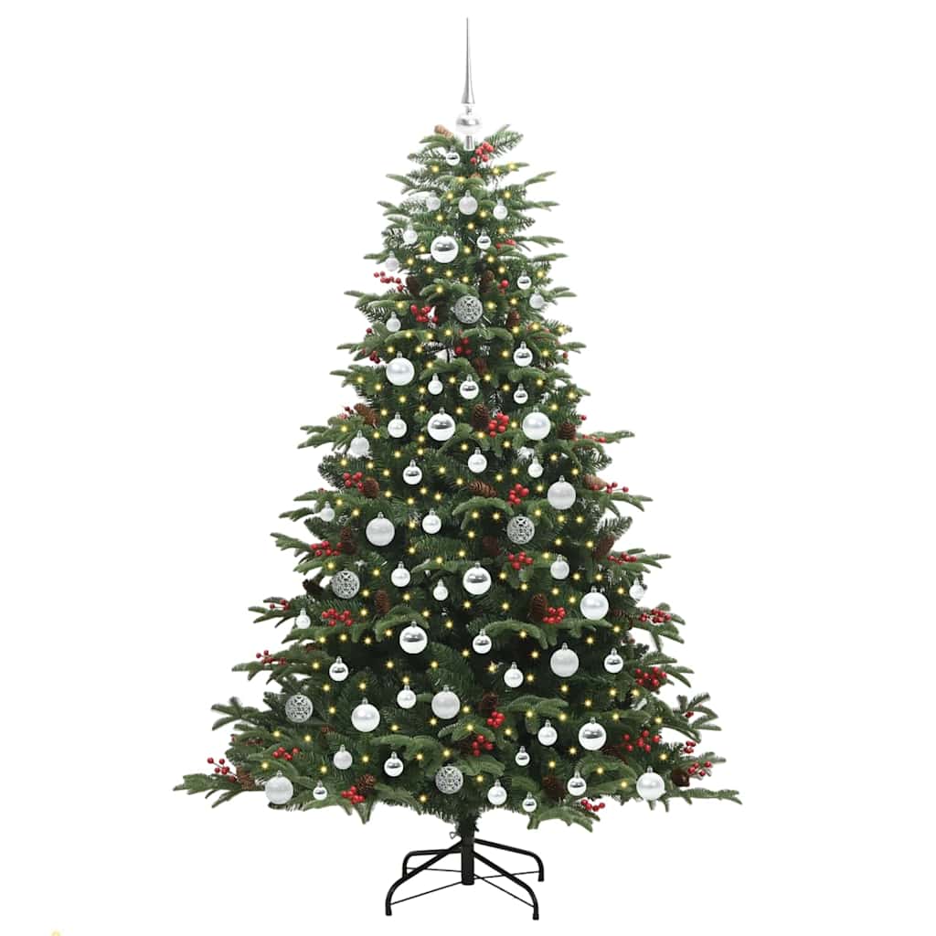 Künstlicher Weihnachtsbaum mit 300 LEDs mit Ständer Grün 180 cm