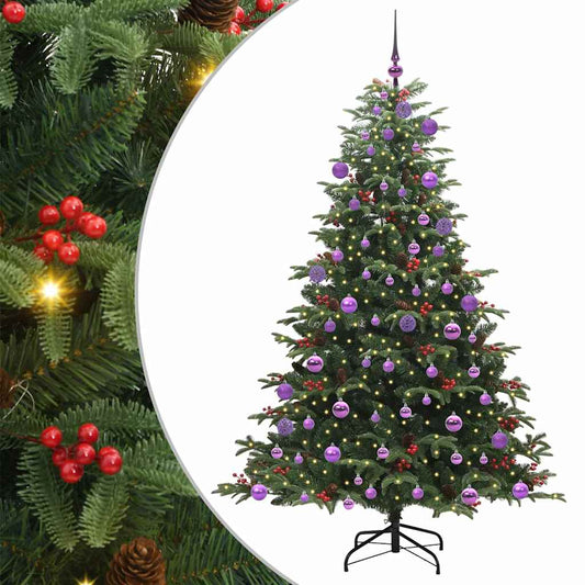 Künstlicher Weihnachtsbaum mit 300 LEDs mit Ständer Grün 180 cm