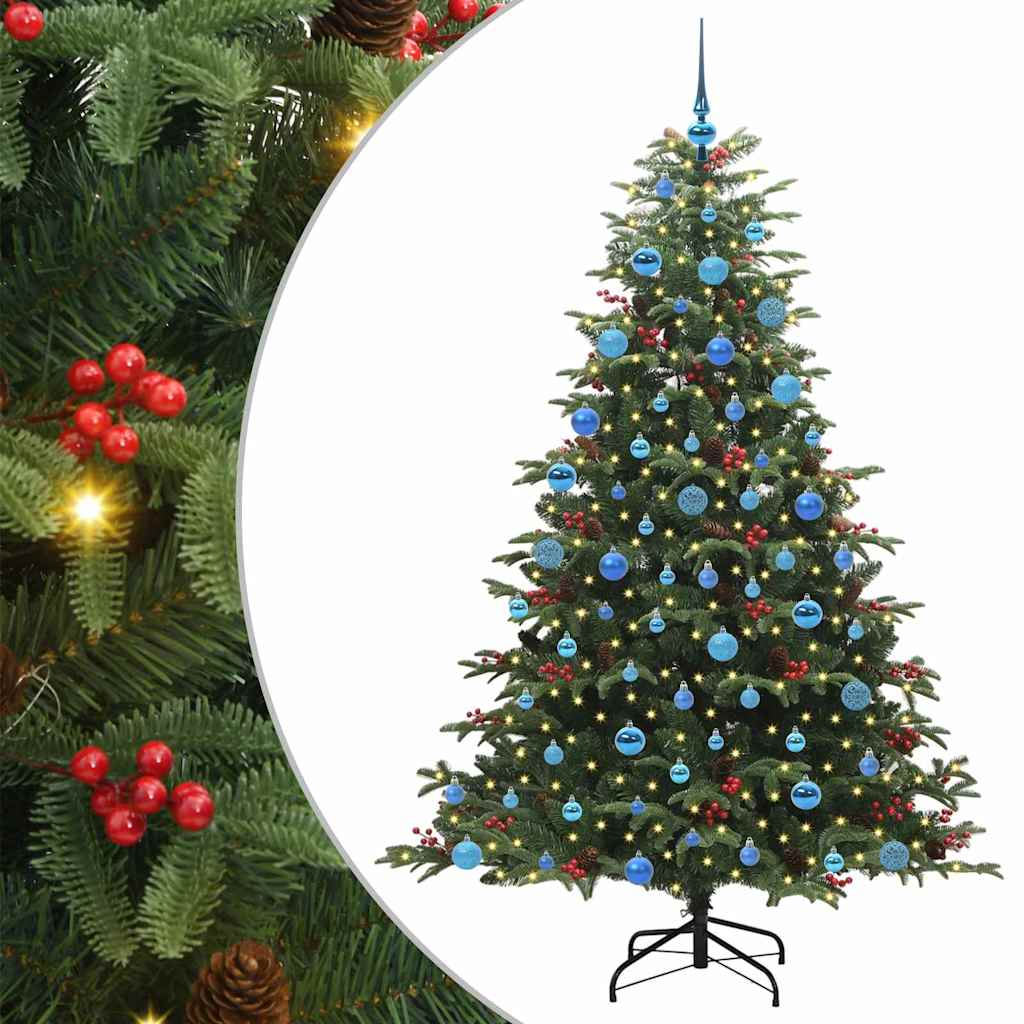 Künstlicher Weihnachtsbaum mit 300 LEDs mit Ständer Grün 180 cm
