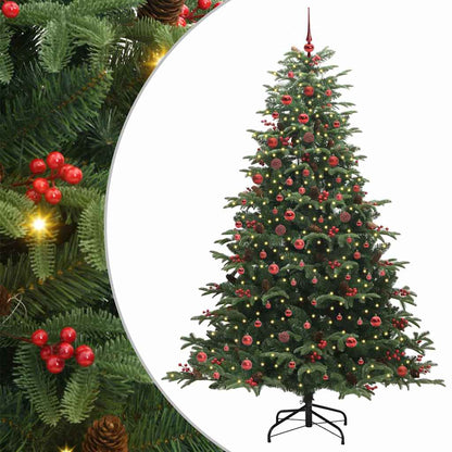 Künstlicher Weihnachtsbaum mit 300 LEDs mit Ständer Grün 210 cm