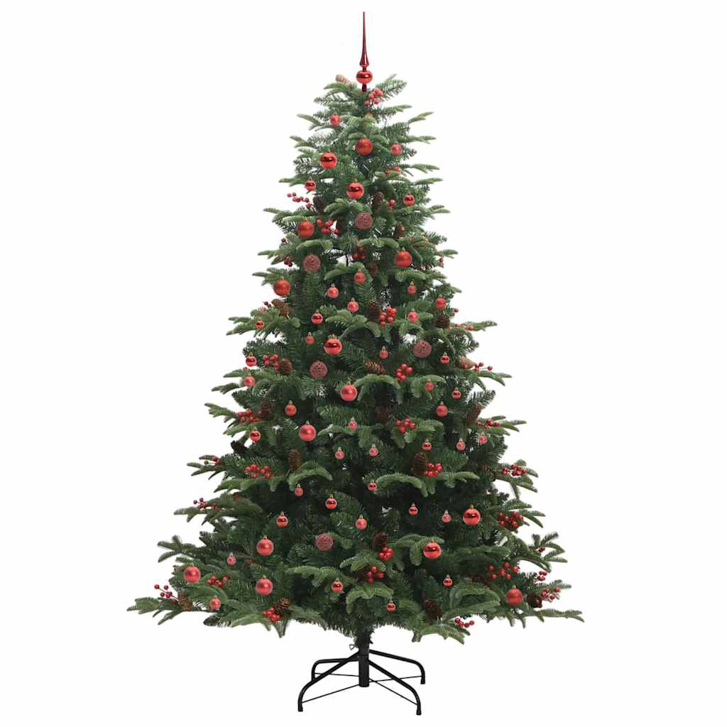 Künstlicher Weihnachtsbaum mit 300 LEDs mit Ständer Grün 210 cm