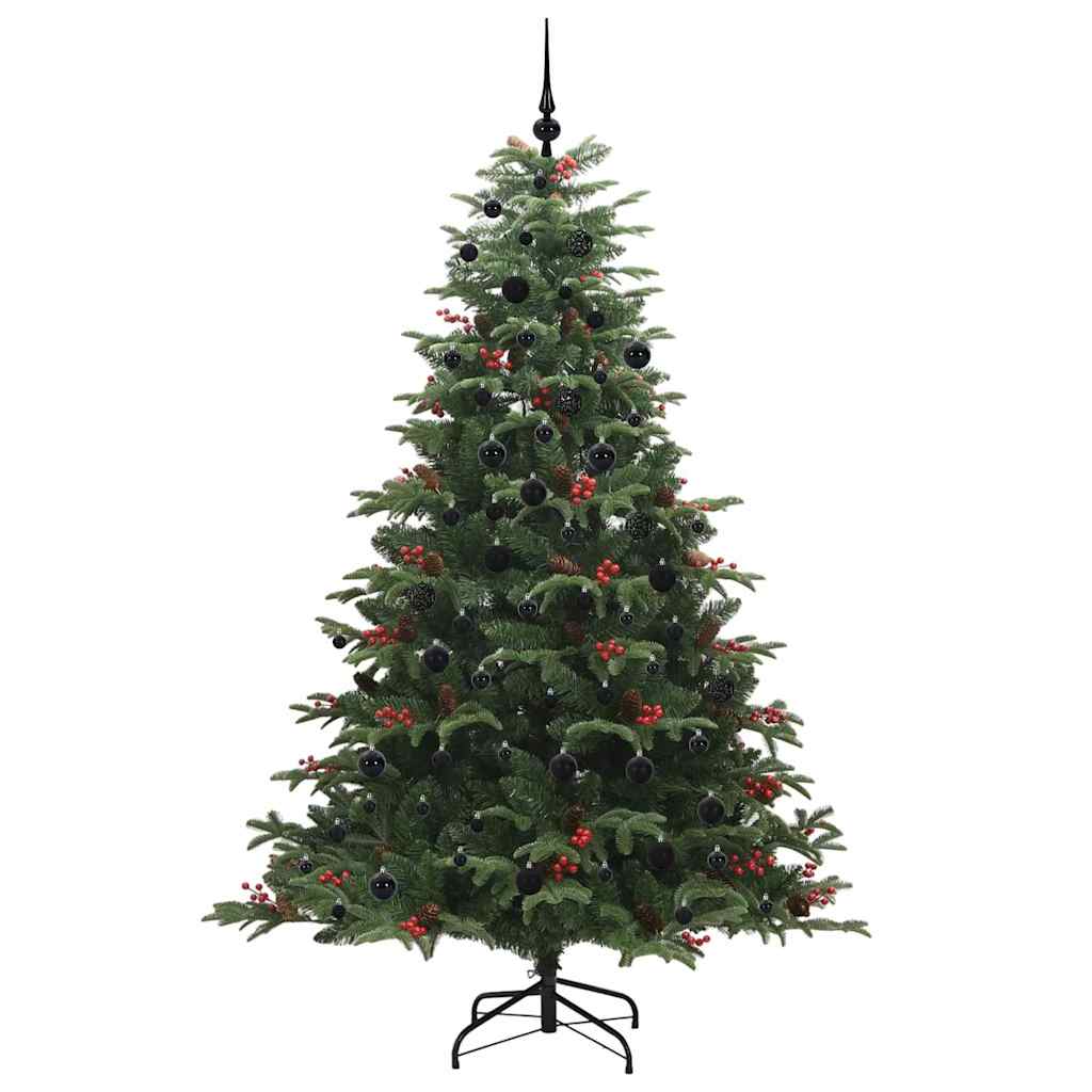 Künstlicher Weihnachtsbaum mit 300 LEDs mit Ständer Grün 210 cm