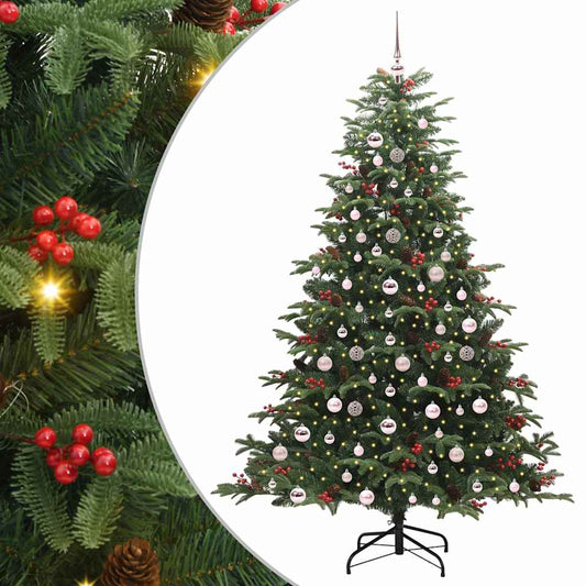 Künstlicher Weihnachtsbaum mit 300 LEDs mit Ständer Grün 210 cm