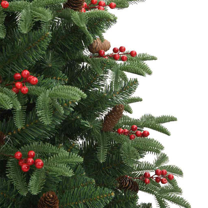 Künstlicher Weihnachtsbaum mit 300 LEDs mit Ständer Grün 210 cm