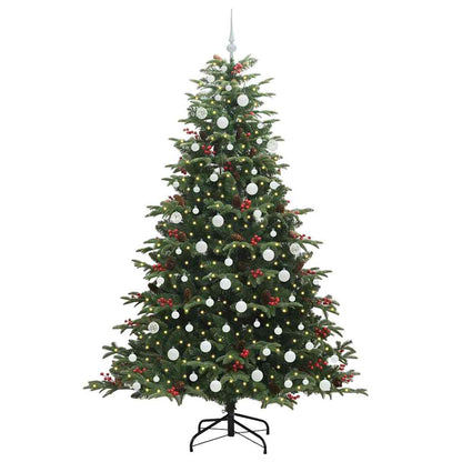 Künstlicher Weihnachtsbaum mit 300 LEDs mit Ständer Grün 210 cm