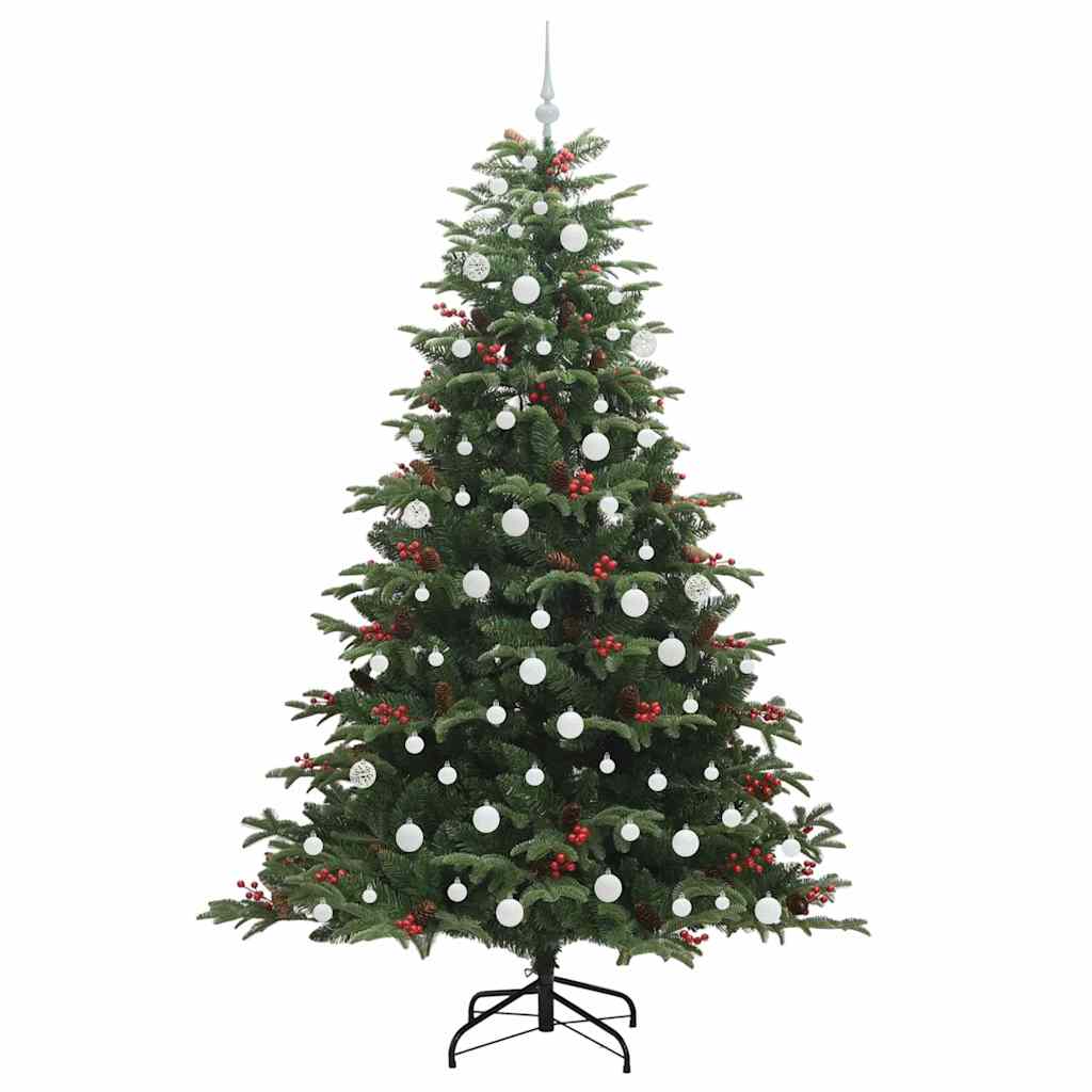 Künstlicher Weihnachtsbaum mit 300 LEDs mit Ständer Grün 210 cm