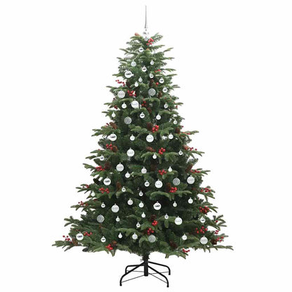 Künstlicher Weihnachtsbaum mit 300 LEDs mit Ständer Grün 210 cm