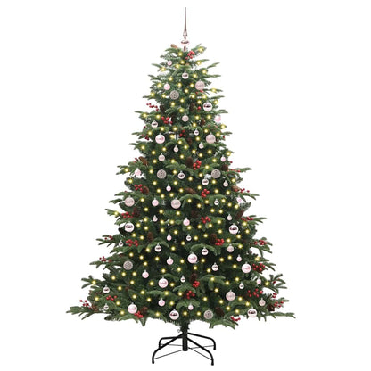 Künstlicher Weihnachtsbaum mit 300 LEDs mit Ständer Grün 240 cm