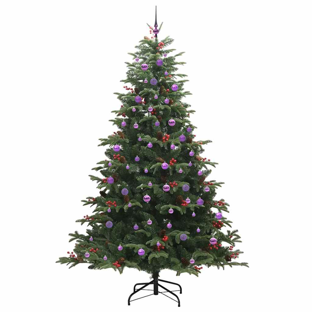 Künstlicher Weihnachtsbaum mit 300 LEDs mit Ständer Grün 240 cm