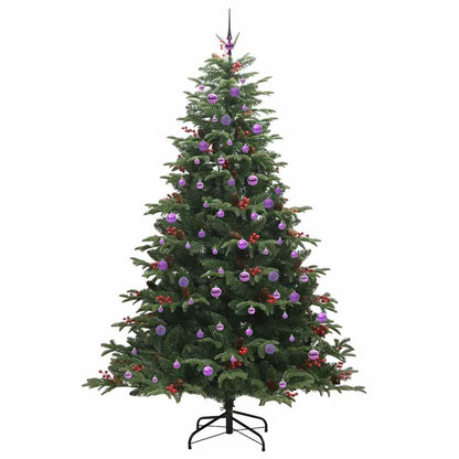 Künstlicher Weihnachtsbaum mit 300 LEDs mit Ständer Grün 240 cm