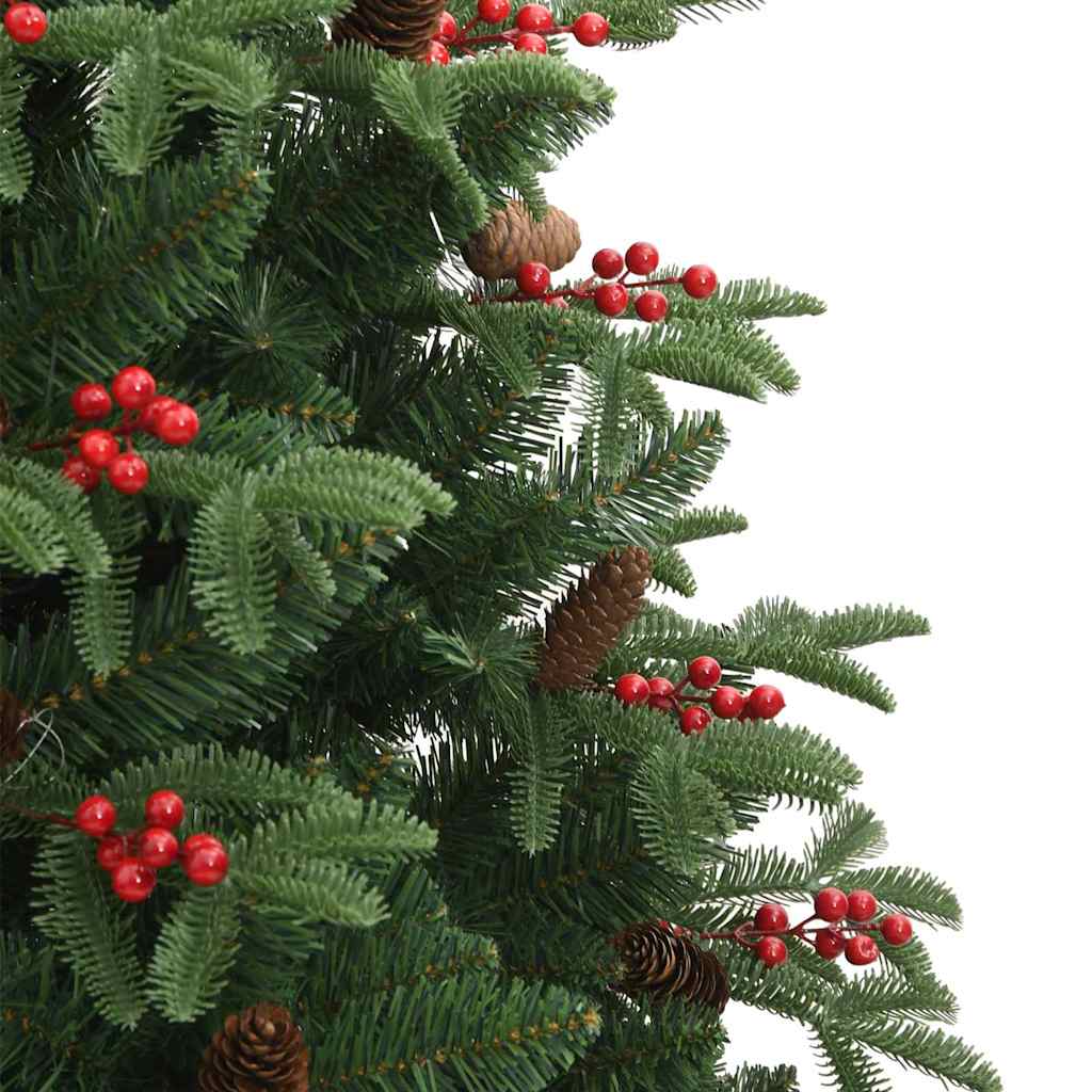 Albero di Natale artificiale con 300 LED e supporto, verde, 240 cm