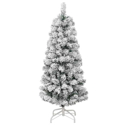 Künstlicher klappbarer Weihnachtsbaum Grün und Weiß 120 cm