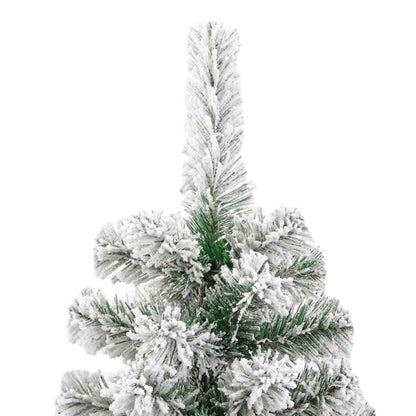 Künstlicher klappbarer Weihnachtsbaum Grün und Weiß 240 cm