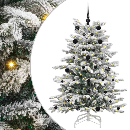 Künstlicher klappbarer Weihnachtsbaum Weiß 150 cm PE und PVC