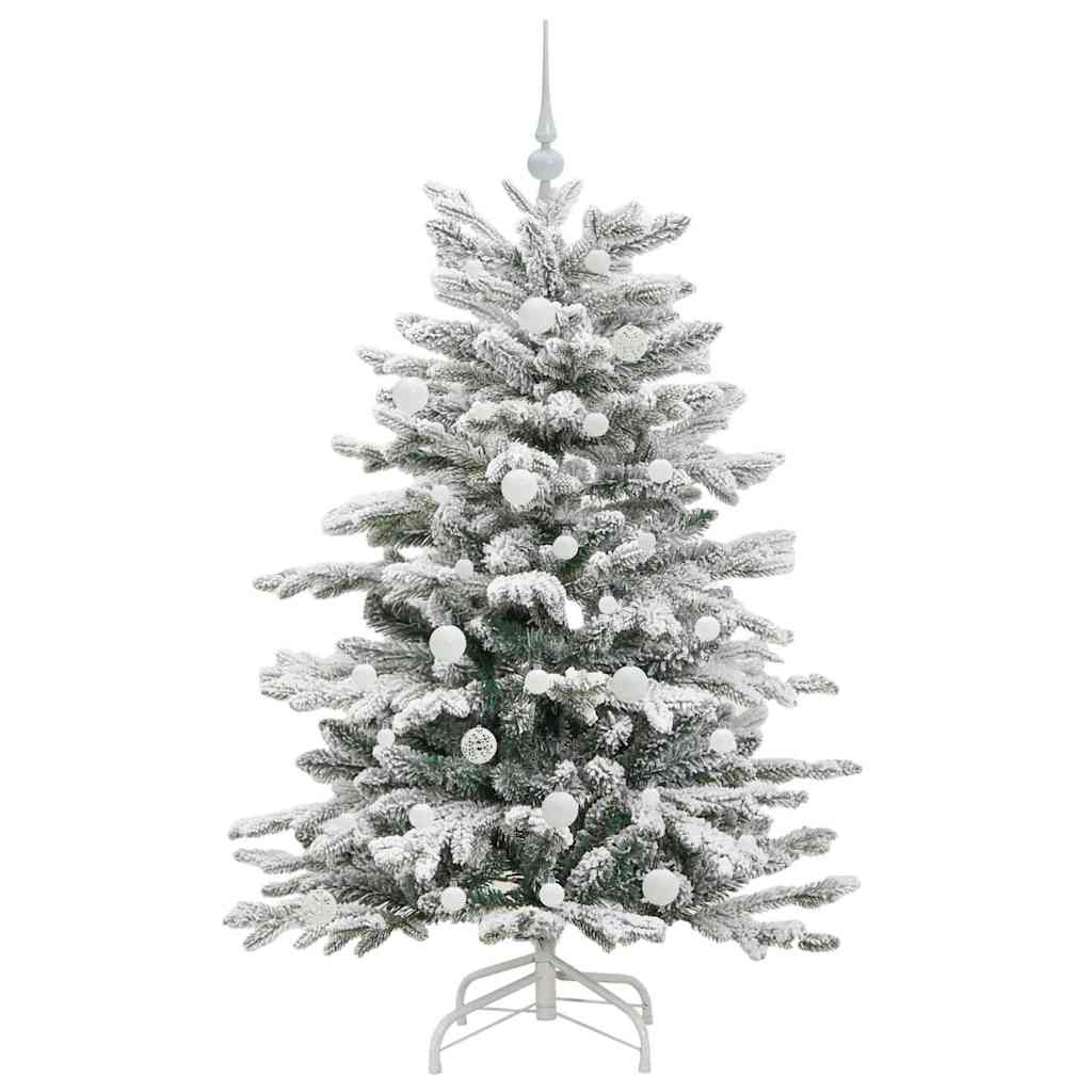 Künstlicher klappbarer Weihnachtsbaum Weiß 150 cm PE und PVC