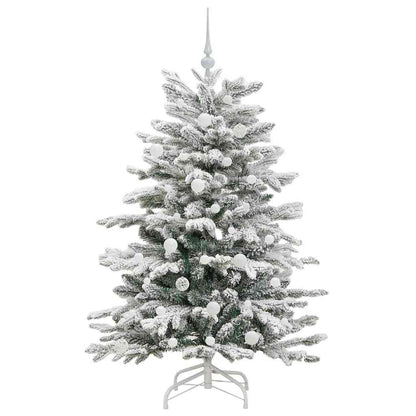 Künstlicher klappbarer Weihnachtsbaum Weiß 150 cm PE und PVC