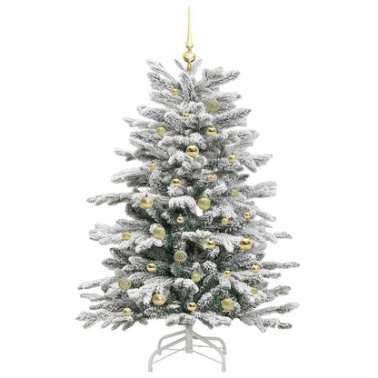Künstlicher klappbarer Weihnachtsbaum Weiß 150 cm PE und PVC