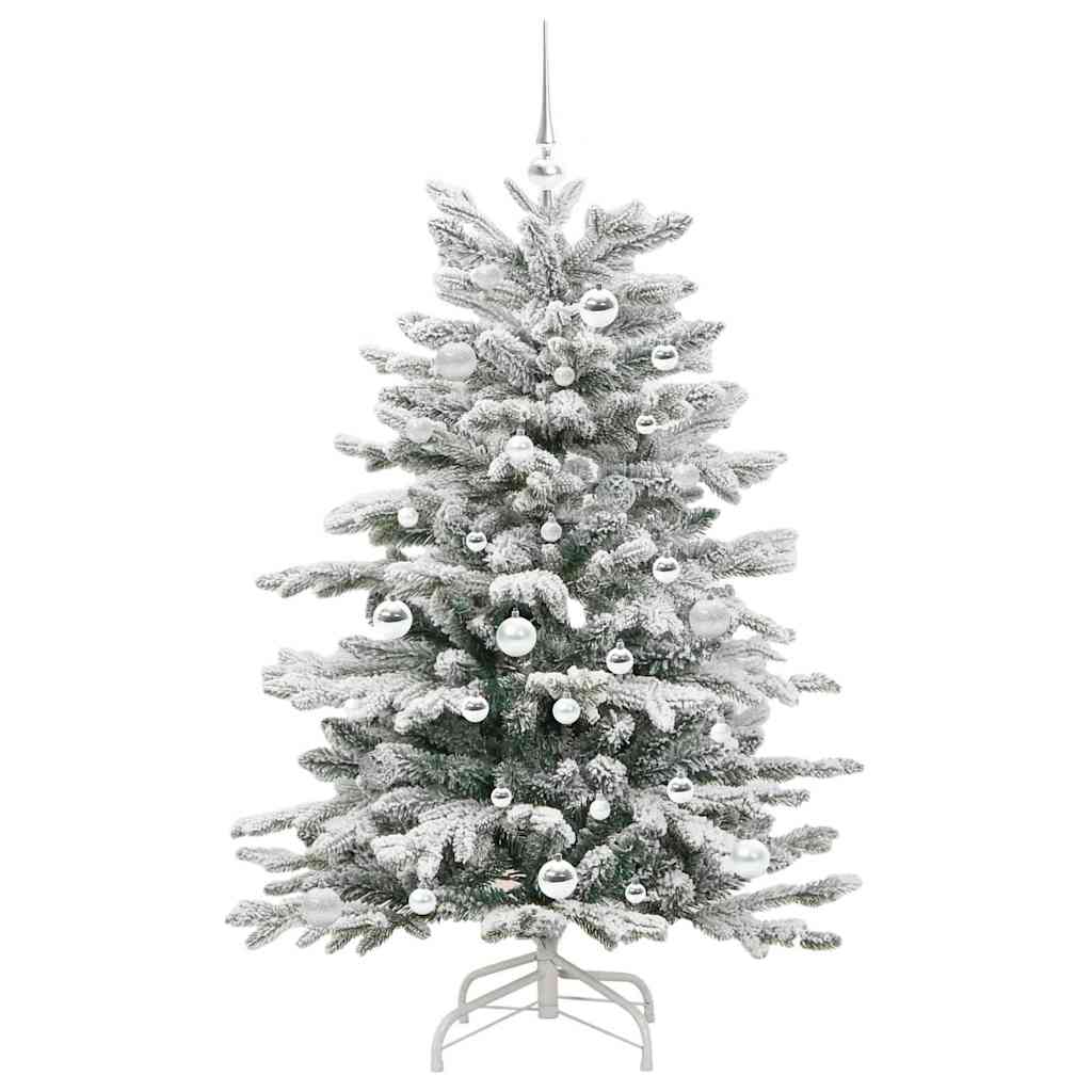 Künstlicher klappbarer Weihnachtsbaum Weiß 150 cm PE und PVC
