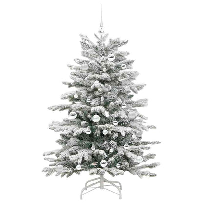 Künstlicher klappbarer Weihnachtsbaum Weiß 150 cm PE und PVC