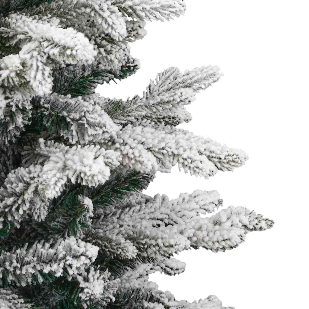 Albero di Natale artificiale pieghevole, bianco, 150 cm, PE e PVC