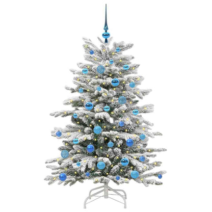 Künstlicher klappbarer Weihnachtsbaum Weiß 150 cm PE und PVC