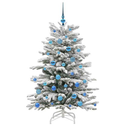 Künstlicher klappbarer Weihnachtsbaum Weiß 150 cm PE und PVC