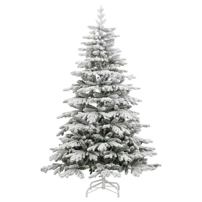 Künstlicher klappbarer Weihnachtsbaum Weiß 180 cm PE und PVC