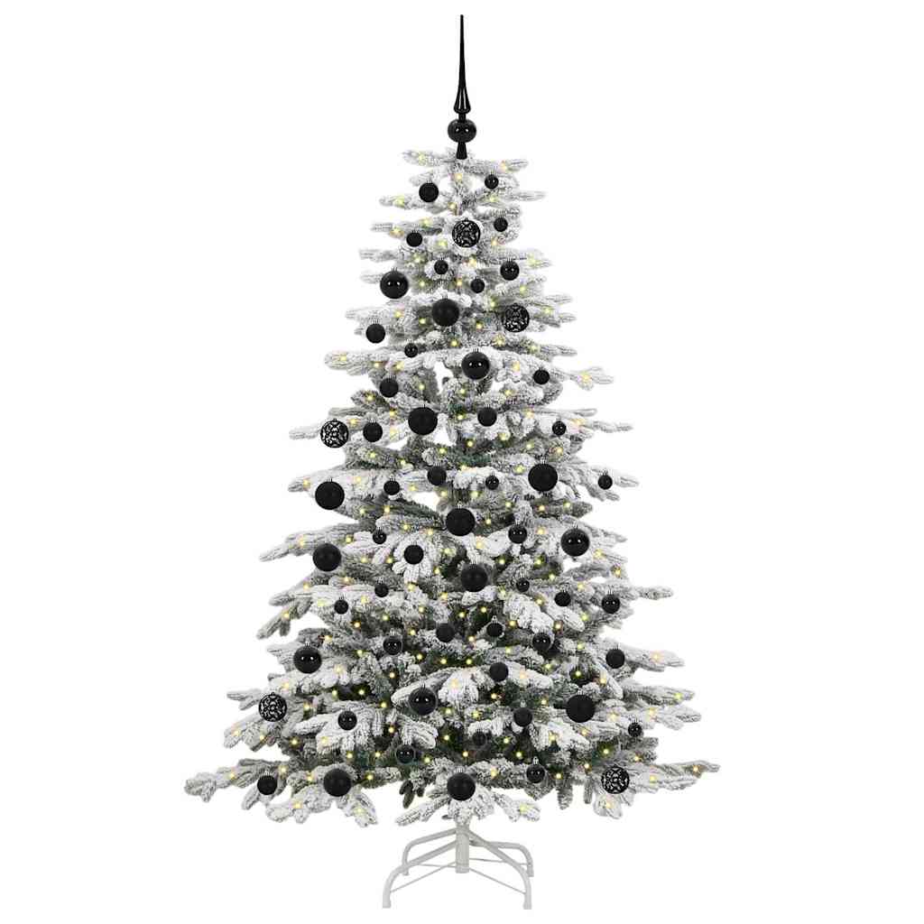 Künstlicher klappbarer Weihnachtsbaum Weiß 180 cm PE und PVC