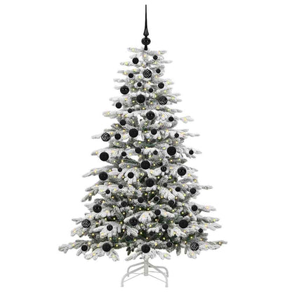 Künstlicher klappbarer Weihnachtsbaum Weiß 180 cm PE und PVC