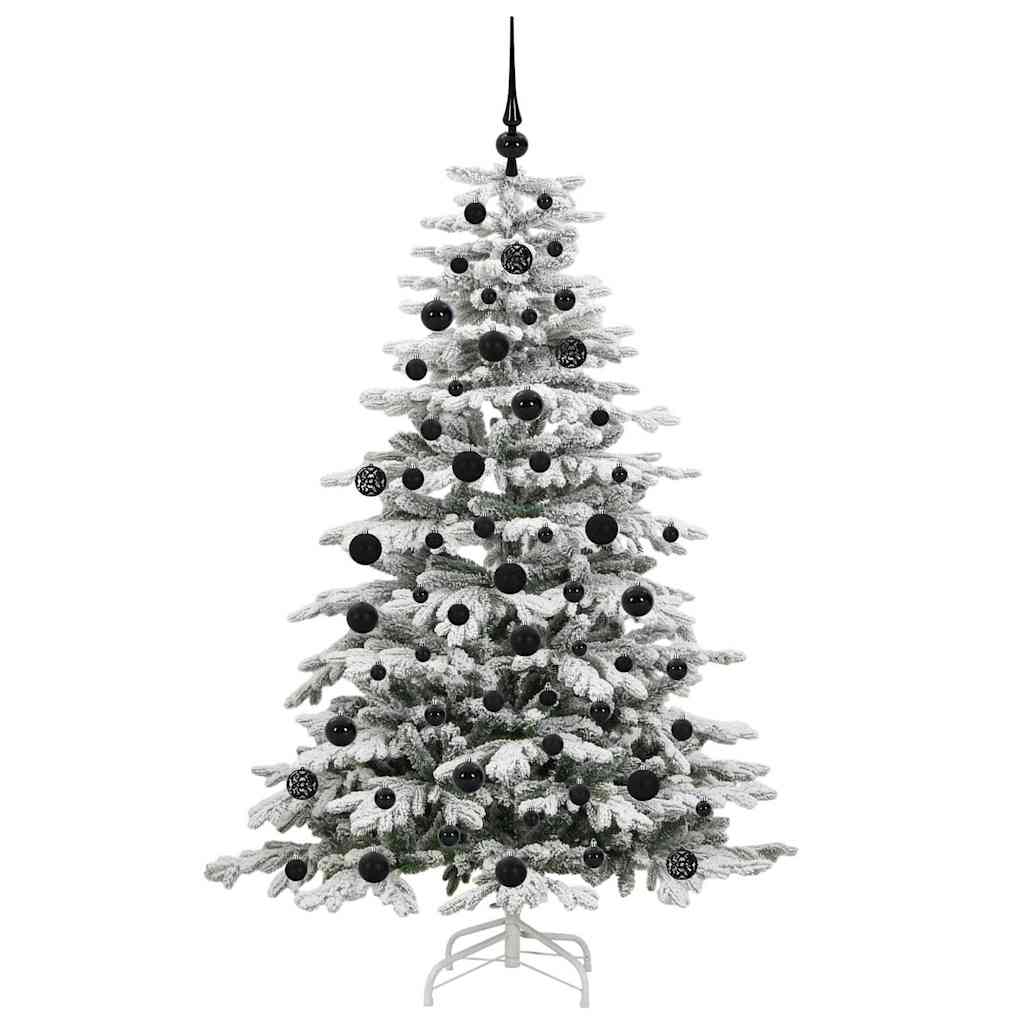 Künstlicher klappbarer Weihnachtsbaum Weiß 180 cm PE und PVC