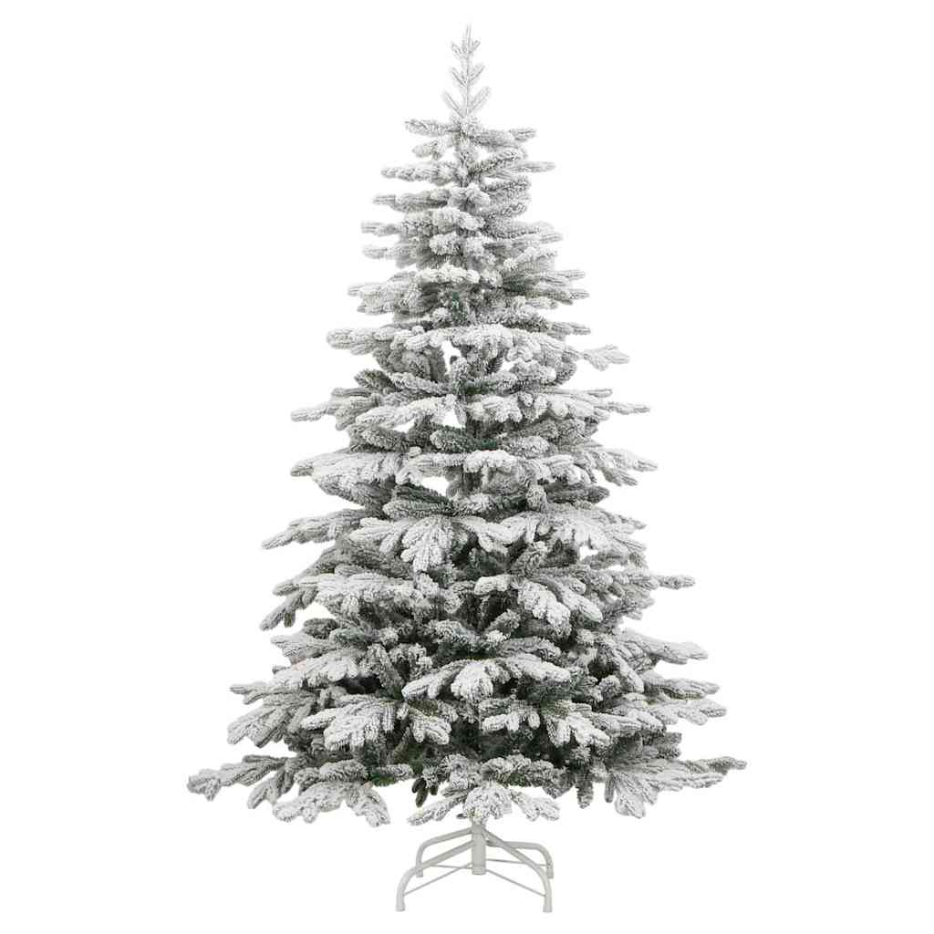 Künstlicher klappbarer Weihnachtsbaum Weiß 180 cm PE und PVC
