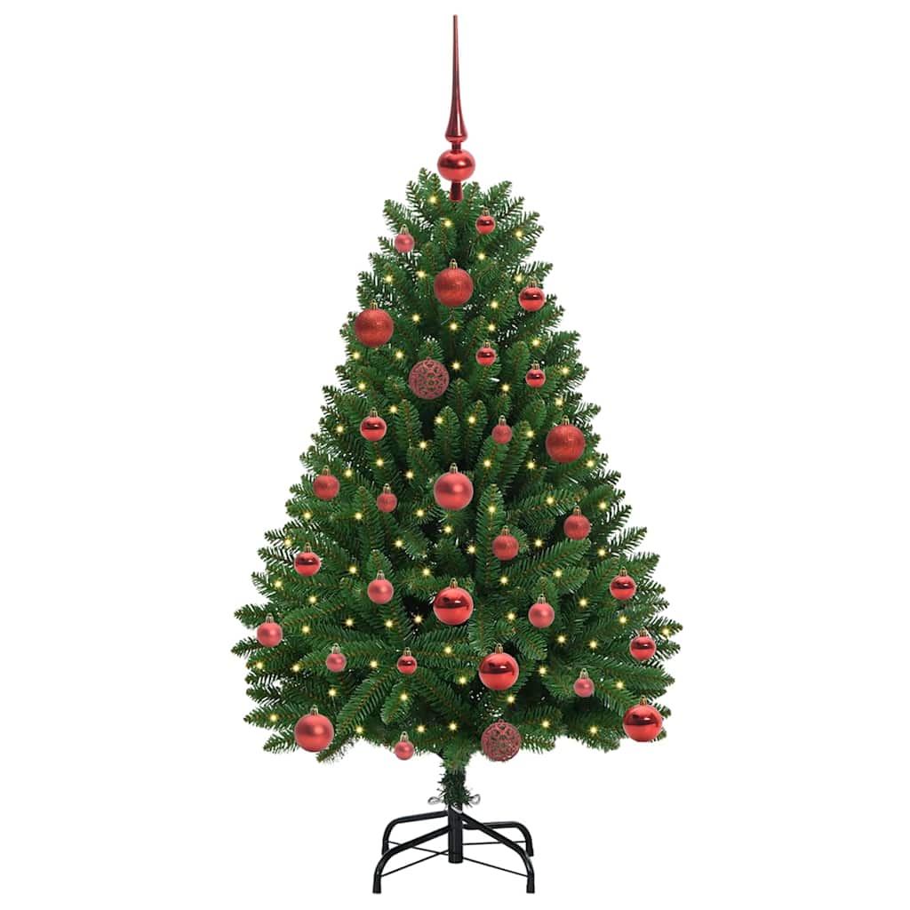 Künstlicher Weihnachtsbaum Grün 120 cm PVC und Metall