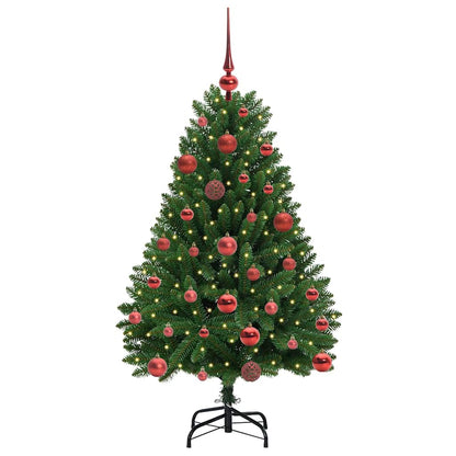 Künstlicher Weihnachtsbaum Grün 120 cm PVC und Metall