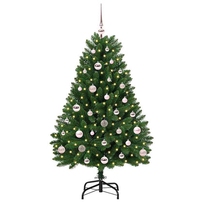 Künstlicher Weihnachtsbaum Grün 120 cm PVC und Metall