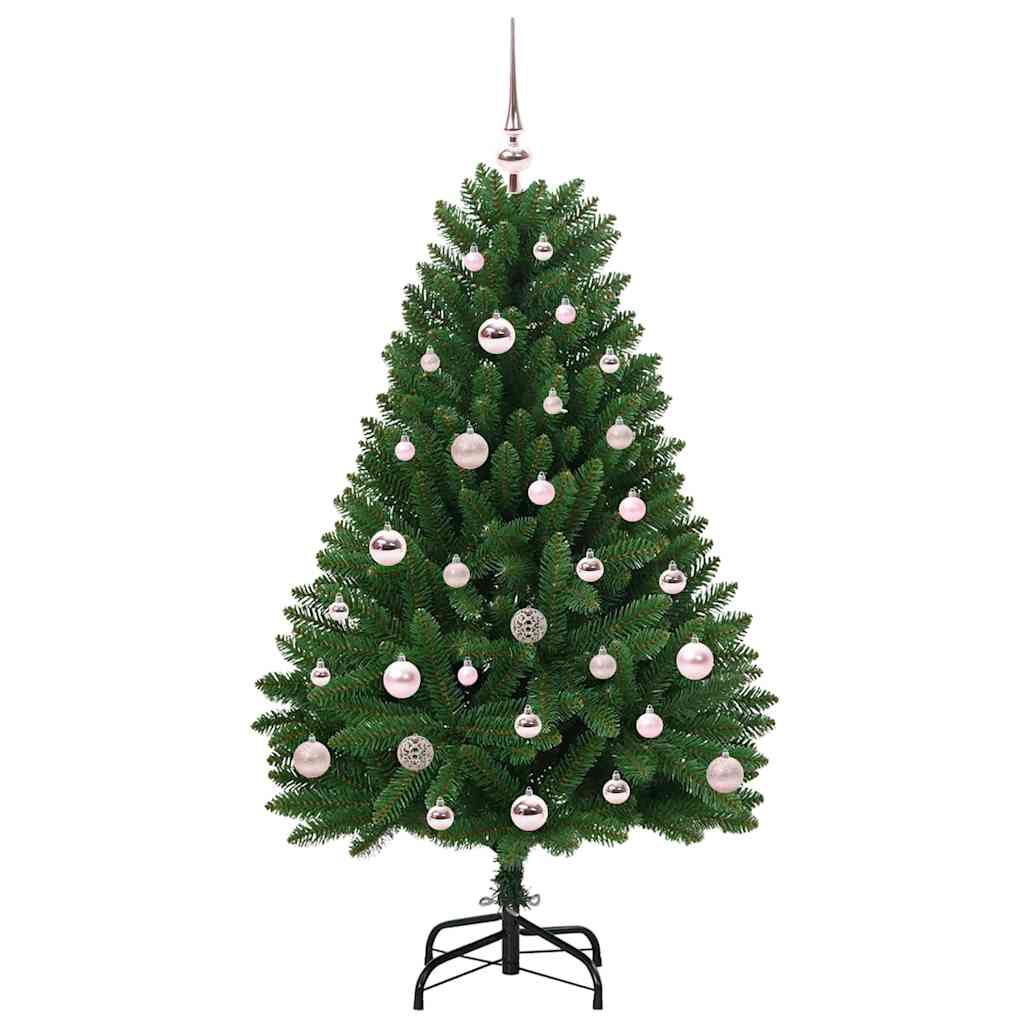Künstlicher Weihnachtsbaum Grün 120 cm PVC und Metall