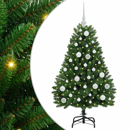 Künstlicher Weihnachtsbaum Grün 120 cm PVC und Metall