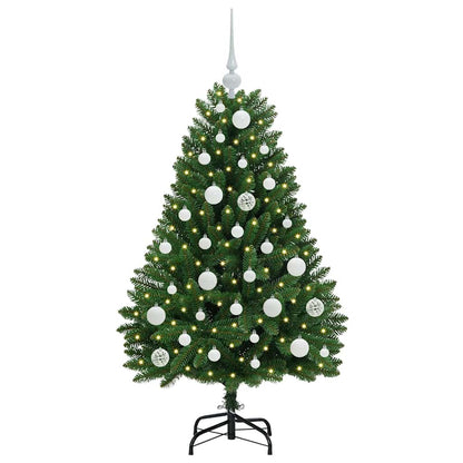 Künstlicher Weihnachtsbaum Grün 120 cm PVC und Metall