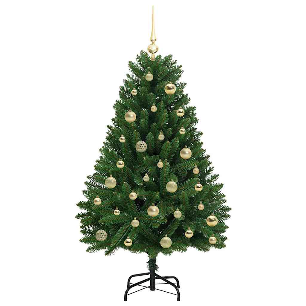Künstlicher Weihnachtsbaum Grün 120 cm PVC und Metall