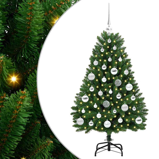 Künstlicher Weihnachtsbaum Grün 120 cm PVC und Metall