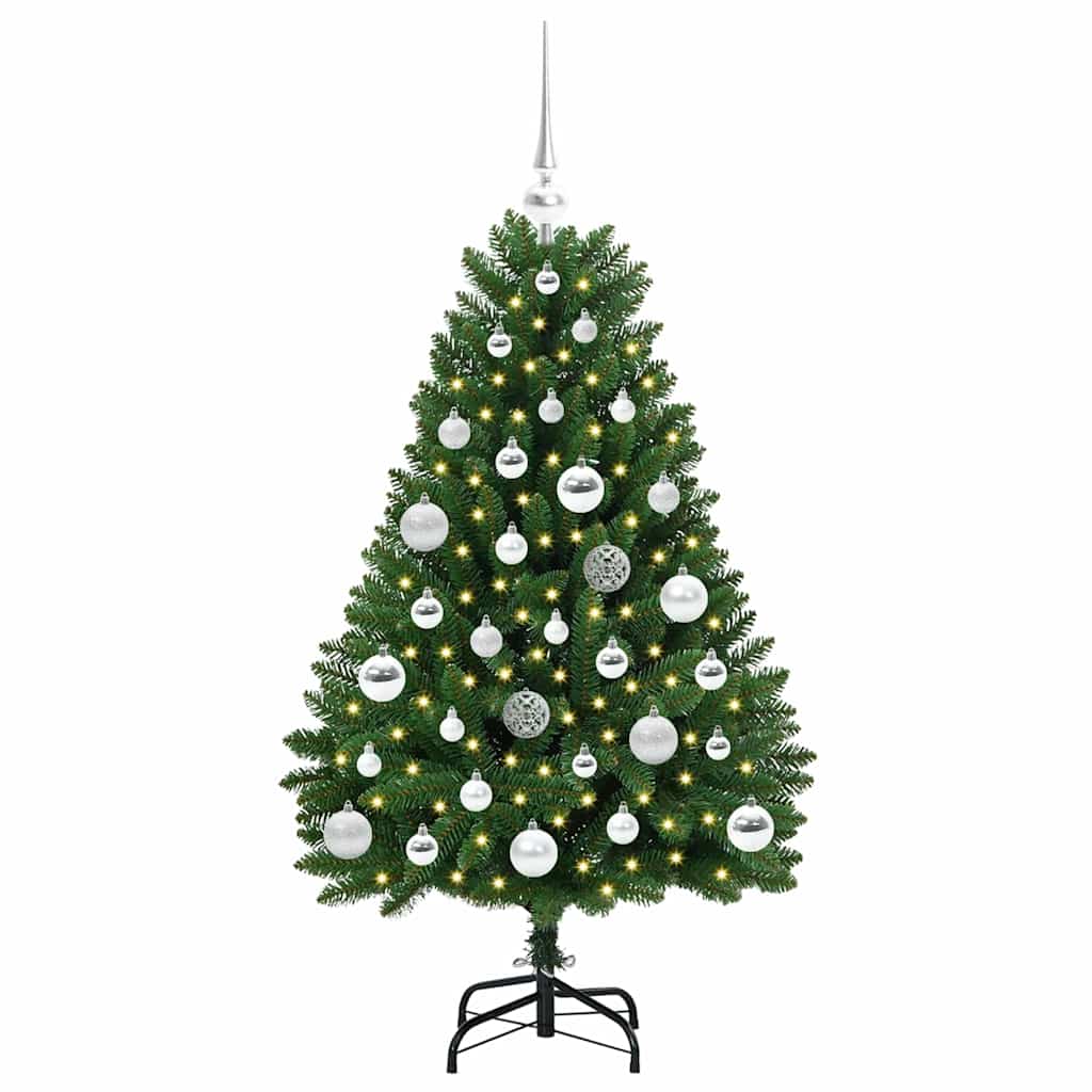 Künstlicher Weihnachtsbaum Grün 120 cm PVC und Metall