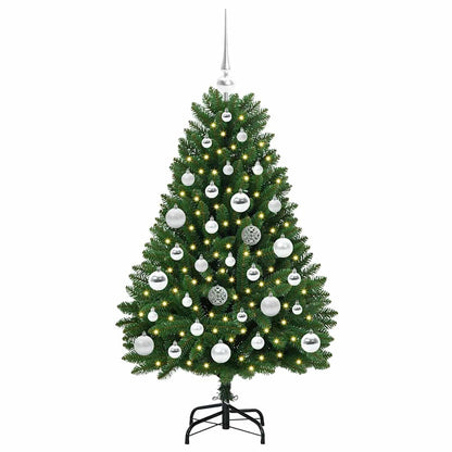 Künstlicher Weihnachtsbaum Grün 120 cm PVC und Metall