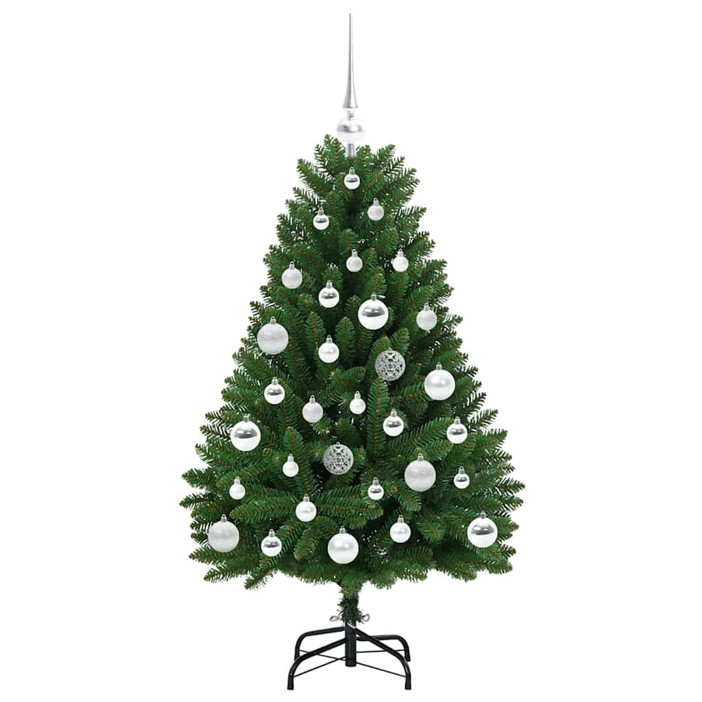 Künstlicher Weihnachtsbaum Grün 120 cm PVC und Metall