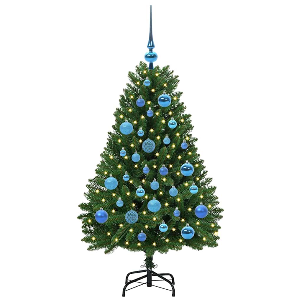 Künstlicher Weihnachtsbaum Grün 120 cm PVC und Metall