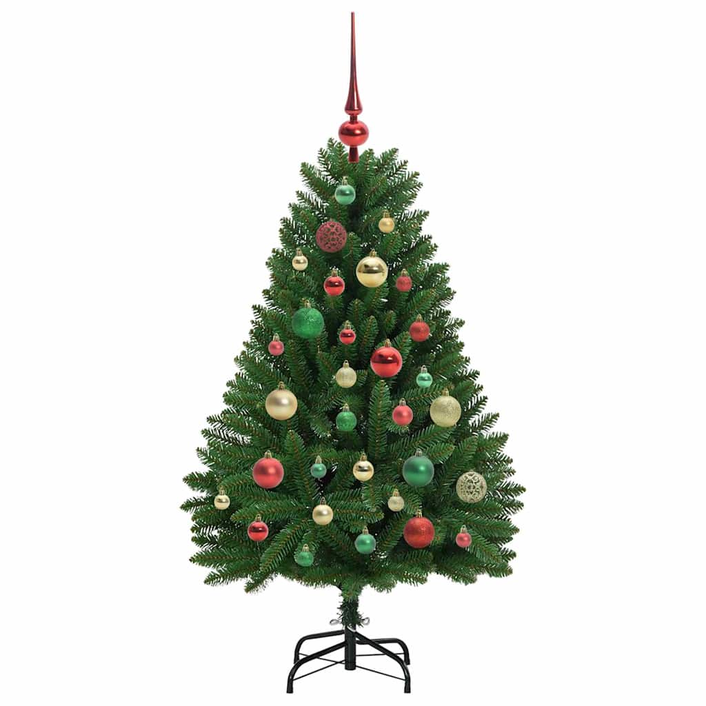 Künstlicher Weihnachtsbaum Grün 120 cm PVC und Metall